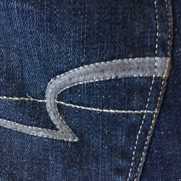 American Eagle Denim Mini Short Stretch Women Size 6 - Picture 7 of 9